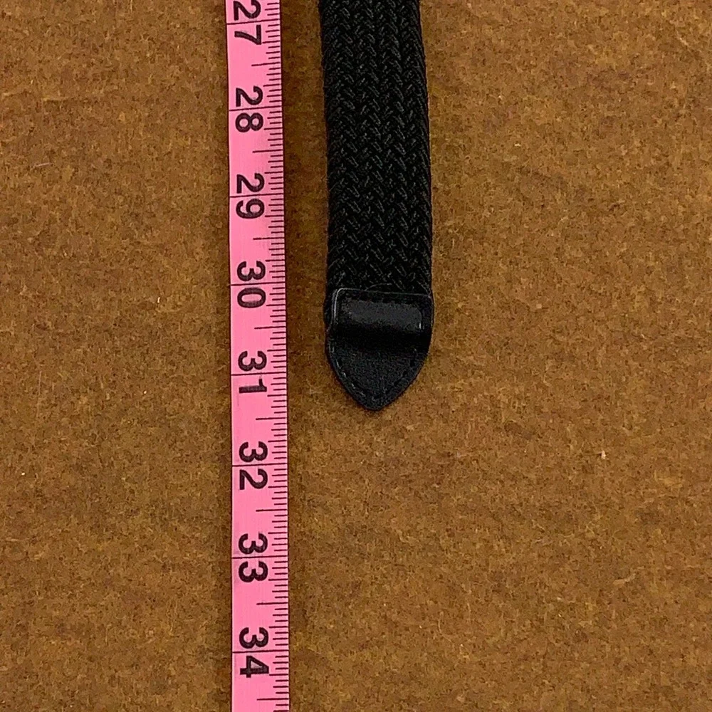 Wonder Nation Boys Small Black Woven Stretch Belt NWT